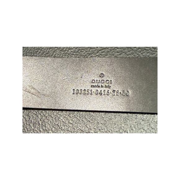 Gucci Black Leather Belt*75/30*Very nice condition - Picture 3 of 4